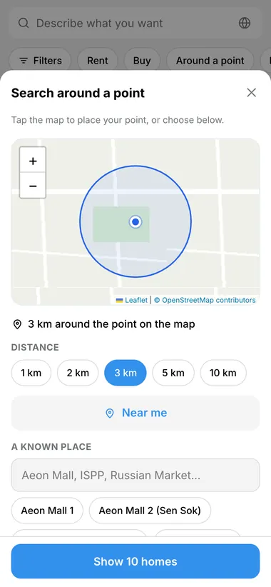 Around a point